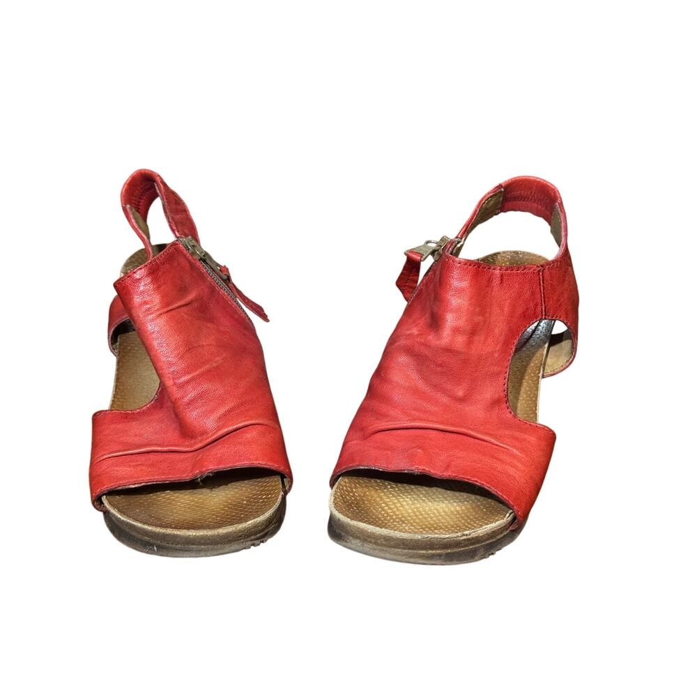 Miz Mooz wedge leather sandals size 39 euro